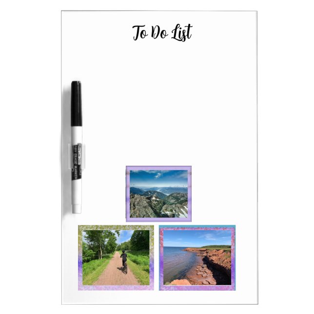 Photo Collage To Do List Dry Erase Board (Front)