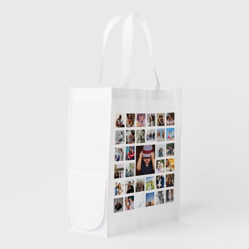 Photo Collage Unique Personalized 33 Photo Grocery Bag