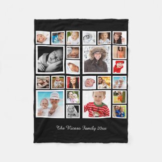 Photo Collage  Unique Personalized DIY Custom Fleece Blanket