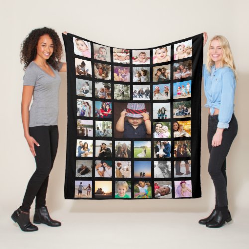 Photo Collage  Unique Personalized DIY Custom Fleece Blanket