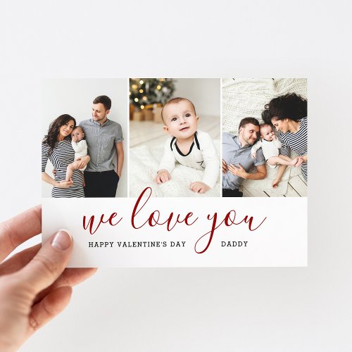 Photo Collage Valentines Day Magnetic Card