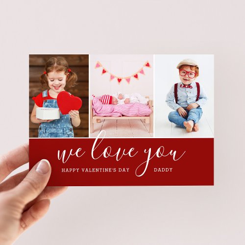 Photo Collage Valentines Day Magnetic Card