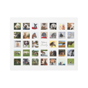 PHOTO COLLAGE WALL ART -34 Square Photos Instagram