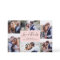 Photo Collage Wedding Thank You Flat Card | Blush