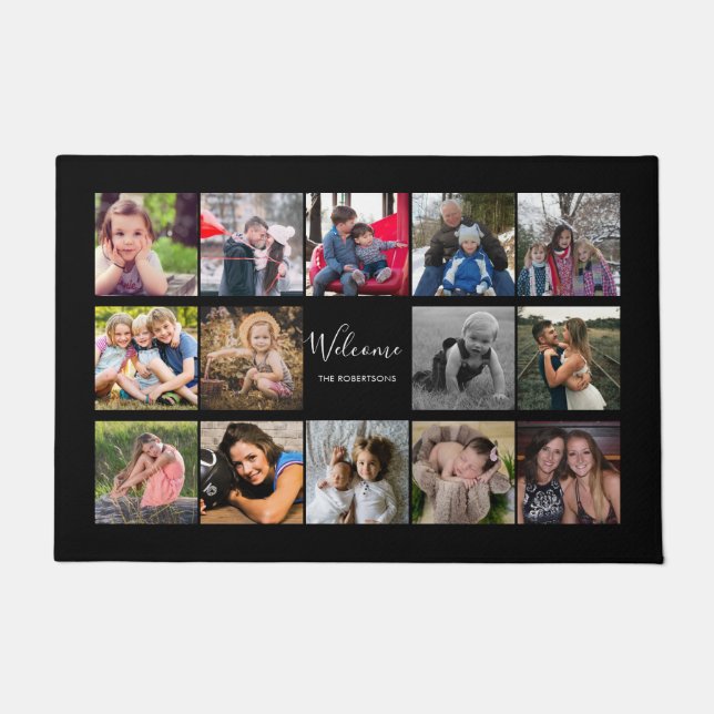 Photo Collage Welcome Custom Doormat (Front)