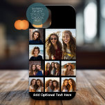 Photo Collage with 9 Photos optional background iPhone 15 Case<br><div class="desc">A great way to display your square photos from your online account.</div>