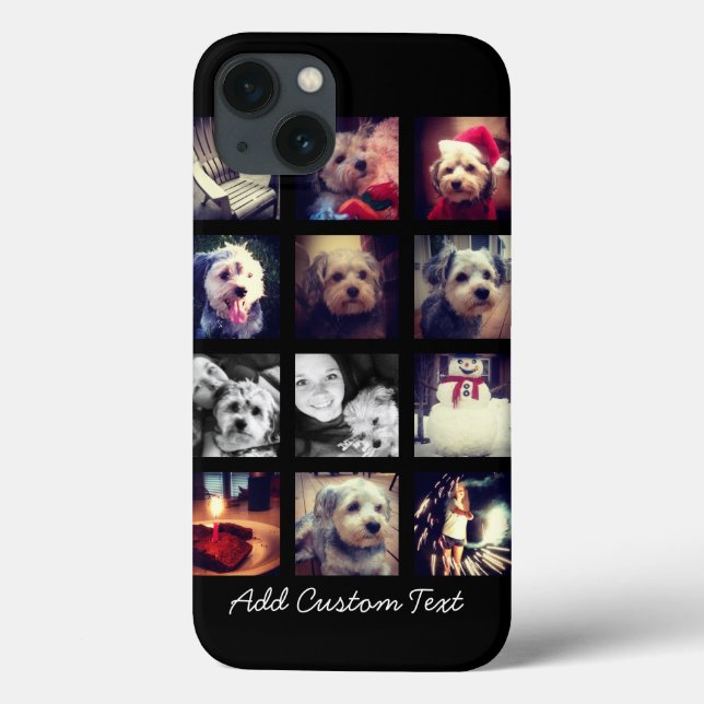 Photo Collage with Black Background Case-Mate iPhone Case (Back)