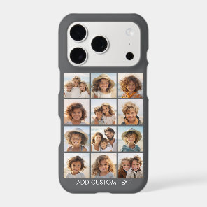Photo Collage with Black Background iPhone 17 Pro Case