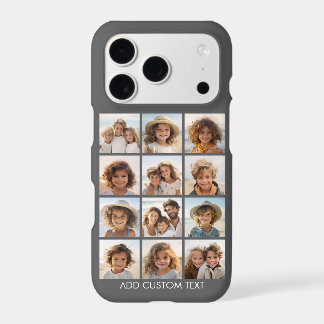 Photo Collage with Black Background iPhone 17 Pro Case