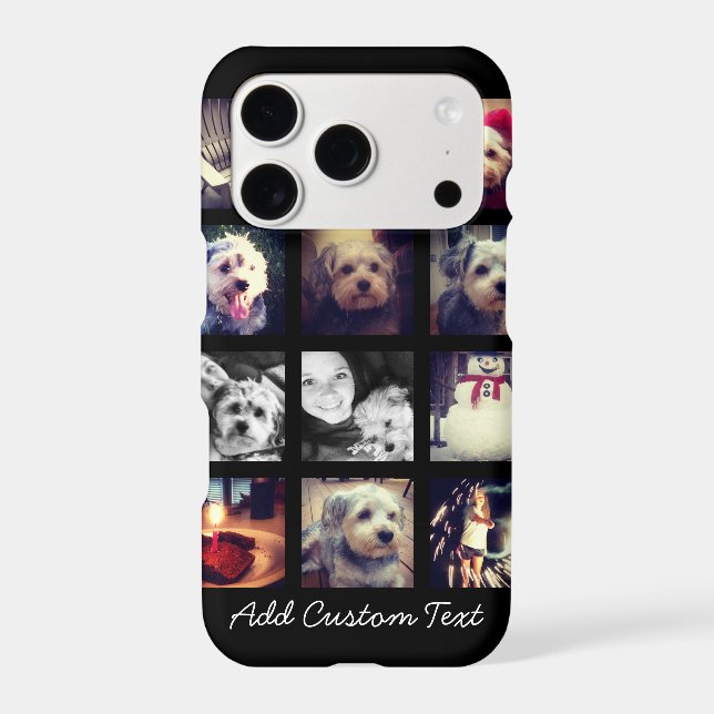 Photo Collage with Black Background Case-Mate iPhone Case (Back)