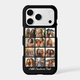 Photo Collage with Black Background iPhone 17 Pro Case