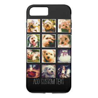 Photo Collage with Black Background iPhone 7 Plus Case