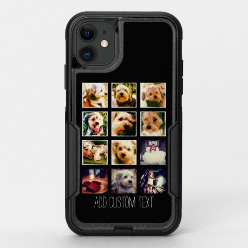 Photo Collage with Black Background OtterBox Commuter iPhone 11 Case