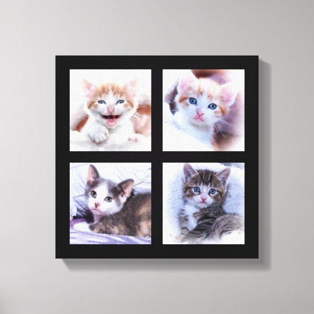 Photo Collage Wrapped Canvas Print (Front)