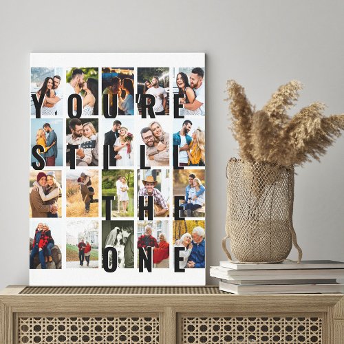 Photo Collage Youre Still the One 20 Picture Canvas Print
