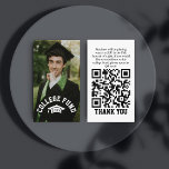 Photo College Fund QR Code Graduation Insert<br><div class="desc">Looking for a convenient way to support your graduate's future education endeavors? Our business card-sized, photo "College Fund" graduation enclosure card is just what you need. Featuring a scannable QR code labeled "college fund", this card allows family and friends to effortlessly contribute towards their higher education journey. Simply include it...</div>