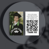 Photo College Fund QR Code Graduation Insert