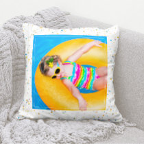 Photo Color-Matching Stars and Sparkles Pattern✨ Throw Pillow