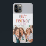 Photo colorful fun typography best friends iPhone 11 pro case<br><div class="desc">Photo colorful fun typography girly best friends design. Part of a modern collection.</div>