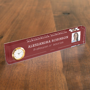 Photo Company Position Desk Name Plate