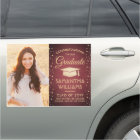 Photo Congrats Burgundy & Gold Glitter Graduation