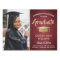 Photo Congratulations Burgundy Red Gold Graduation