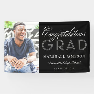 Photo Congratulations Calligraphy Graduation Banner