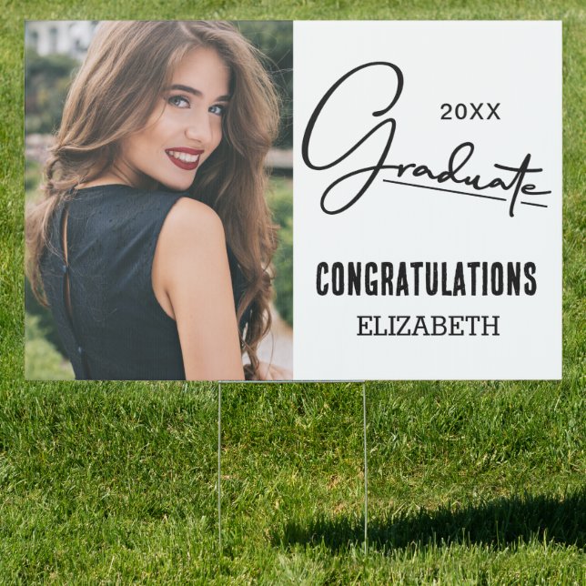 Photo Congratulations Graduate Yard Sign (Insitu)