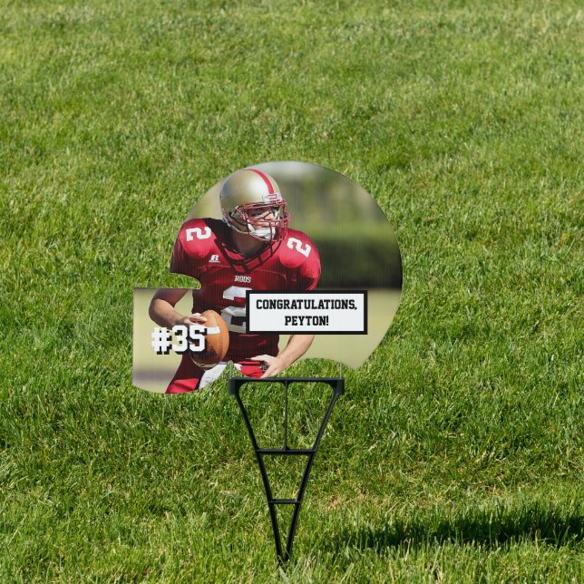 Photo Congratulations Sign For Football Players (Insitu)