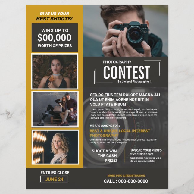 Photo Contest Flyer Template (Front)