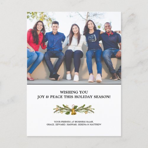 Photo Corporate Business Holiday Postcard