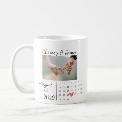 Photo couple anniversary day coffee mug