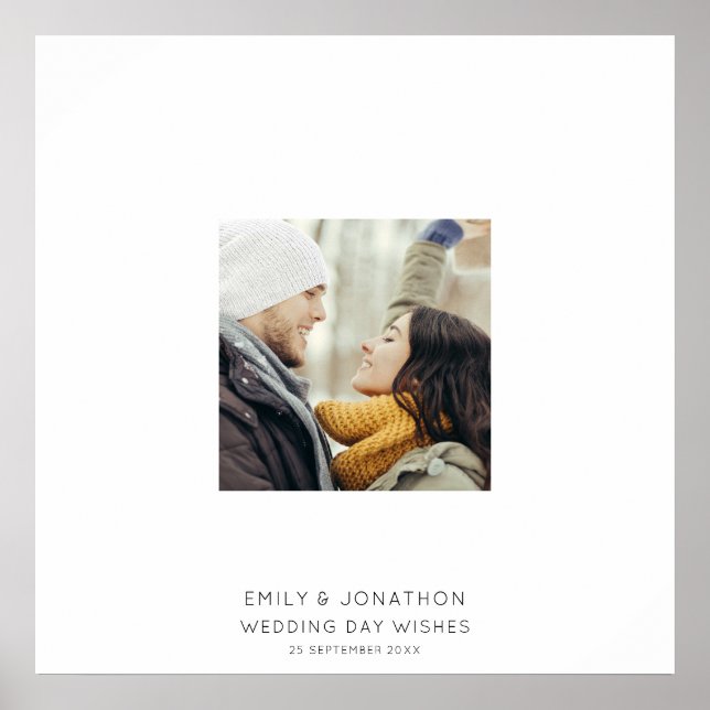  Photo Couple Names Any Color Signature Poster (Front)