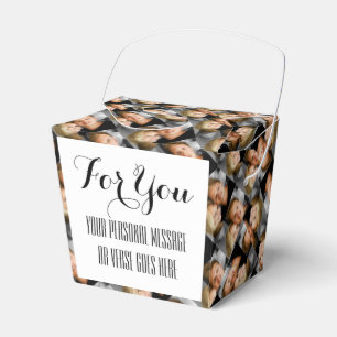 Photo couples family celebration DIY Favor Boxes