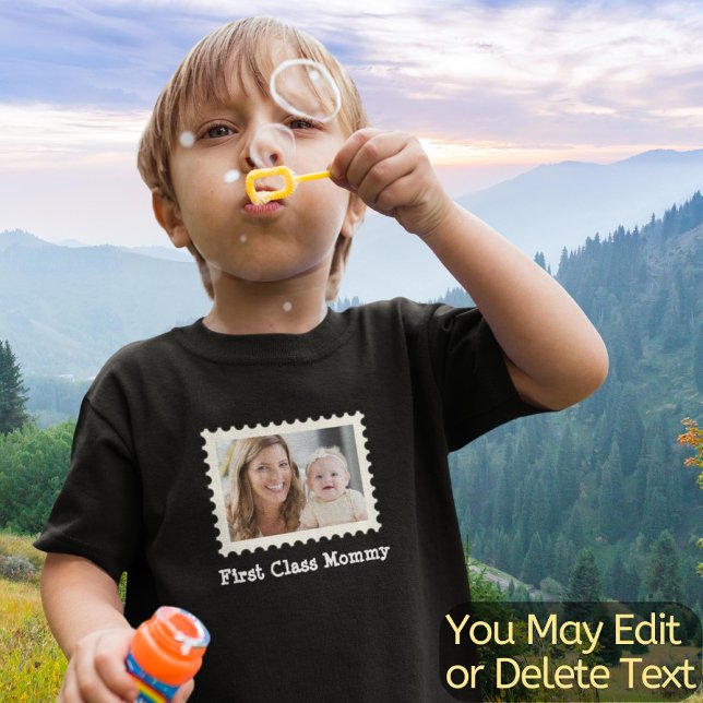 Photo Create Your Own First Class Mommy Best Mom Toddler T-shirt (Creator Uploaded)