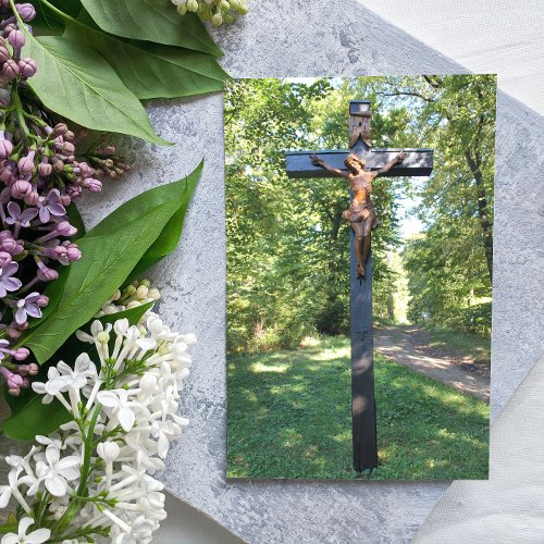 Photo Crucifix with Jesus Postcard