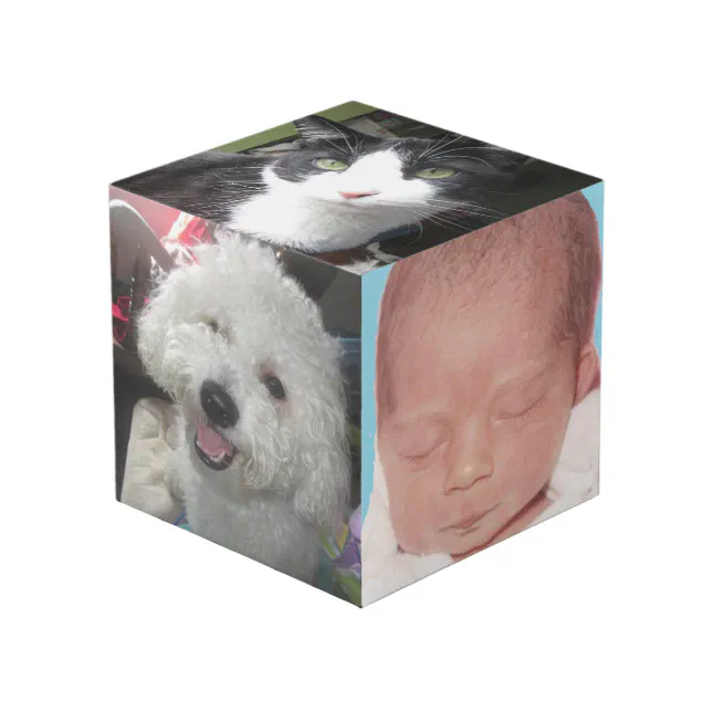 Photo Cube (4 inch) | Zazzle
