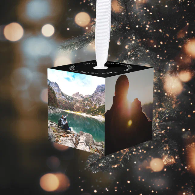 Photo Cube Cube Ornament Zazzle