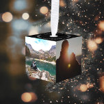 Photo Cube Cube Ornament<br><div class="desc">Personalize with your photo and text on top</div>