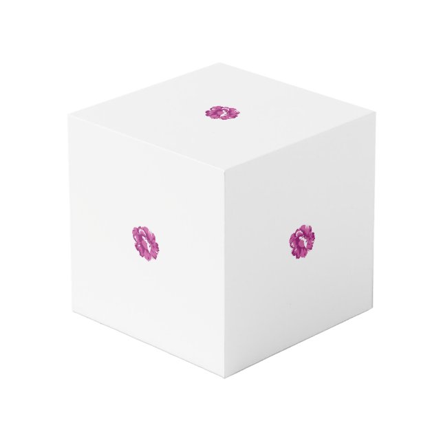 Photo Cube | Custom Memories | Floral Keepsake Gif (Front Angled)