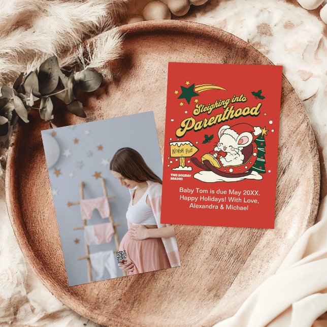 Photo Custom Christmas Pregnancy Announcement (Creator Uploaded)