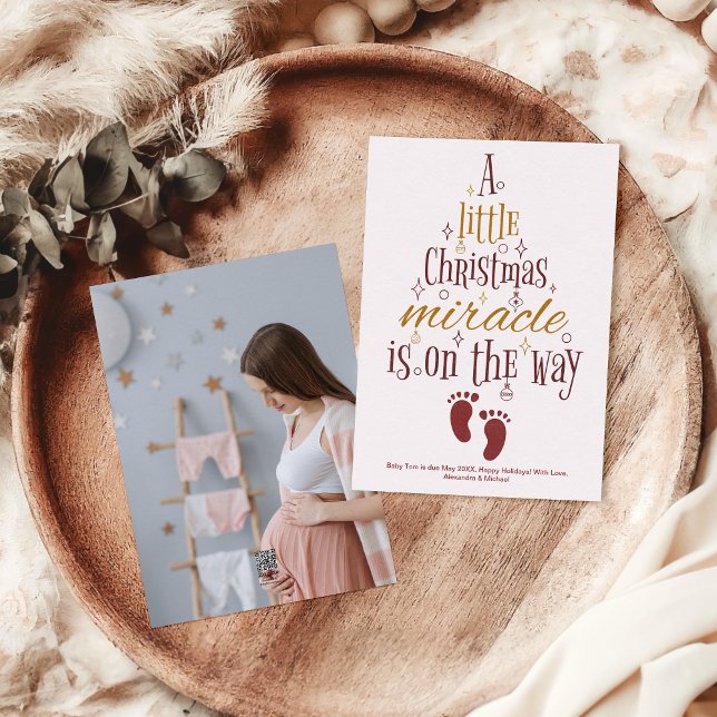Photo Custom Christmas Pregnancy Announcement (Creator Uploaded)
