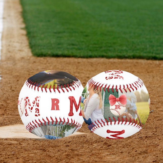 Photo Custom Monogram Baseball Mom (Creator Uploaded)