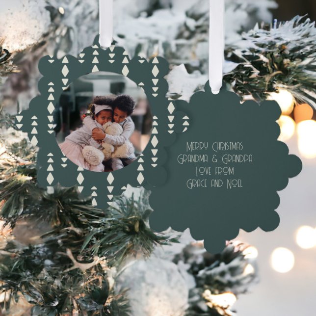 Photo Custom Personalized Christmas Ornament Card (Photo Custom Personalized Christmas Ornament Cards from Ricaso. Add your own photograph, unique card)