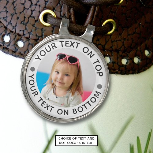 Photo Custom Text Personalized Golf Hat Clip