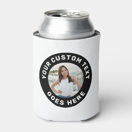 Photo  Custom Text Personalized Party Can Cooler