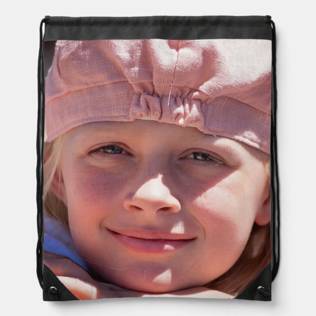 PHOTO CUSTOM TOTE DRAWSTRING BAG (Front)
