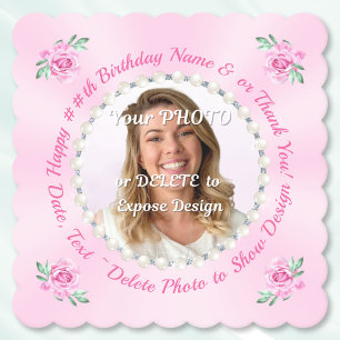 Photo, Customizable Cardboard Coasters, Chipboard Paper Coaster