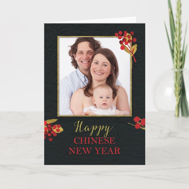 Photo Customizable Chinese New Year Card (Front)