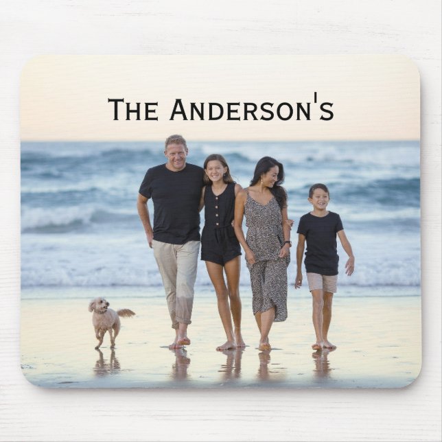 Photo Customize Monogram Personalize Picture Mouse Pad (Front)